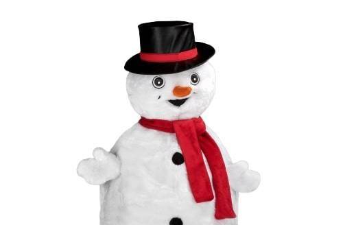 mascotte bonhomme de neige pour noël Marseille