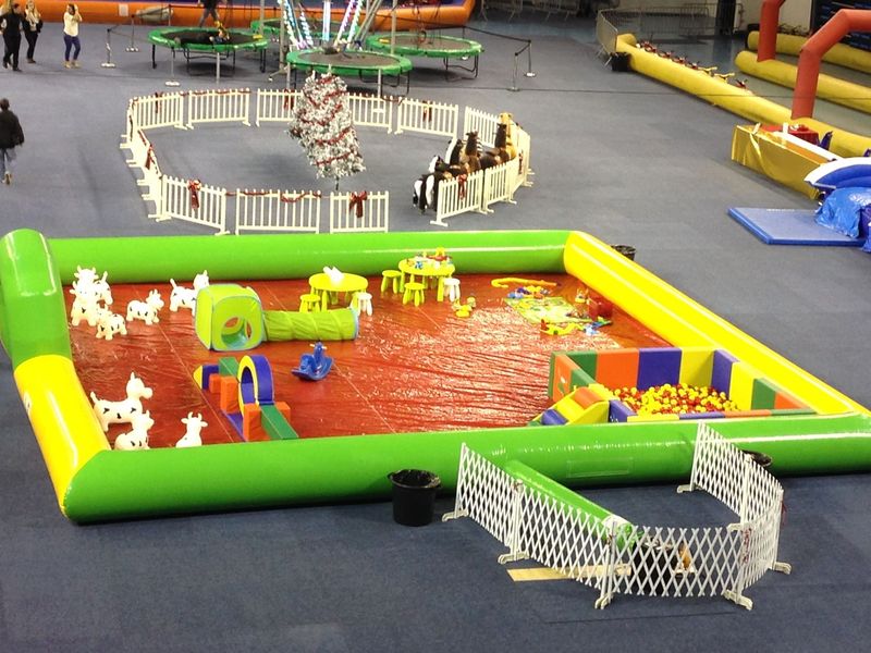 aire de jeux pour arbre de noël