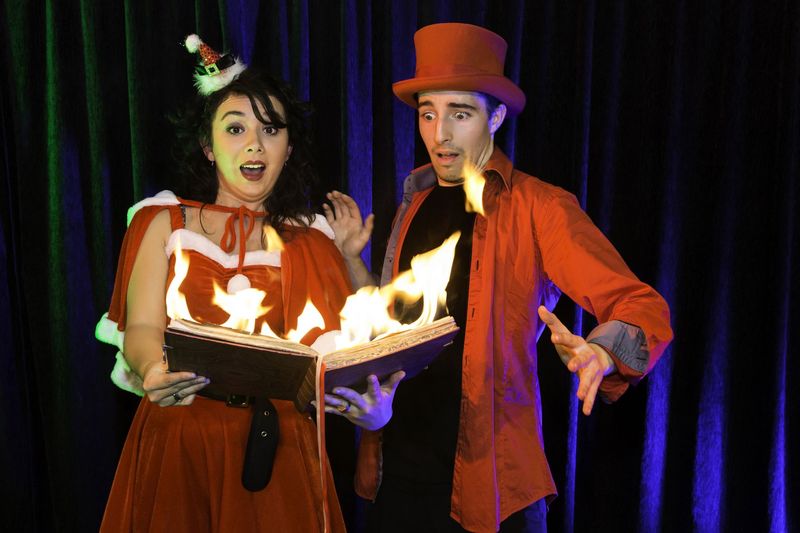 Spectacle avec magicien pour arbre de noel