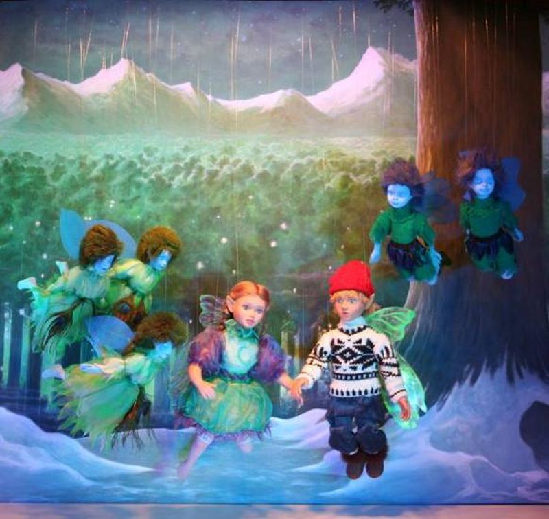 Marionnettes pour spectacle enfant pour arbre de noël