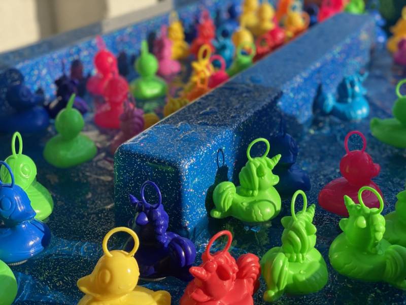 stand de pêche aux canards pour arbre de noël de cse à Marseille dans les bouches du Rhône